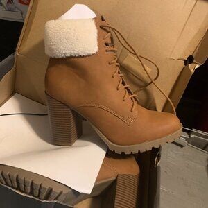 Ana Redwood Booties Size 9
